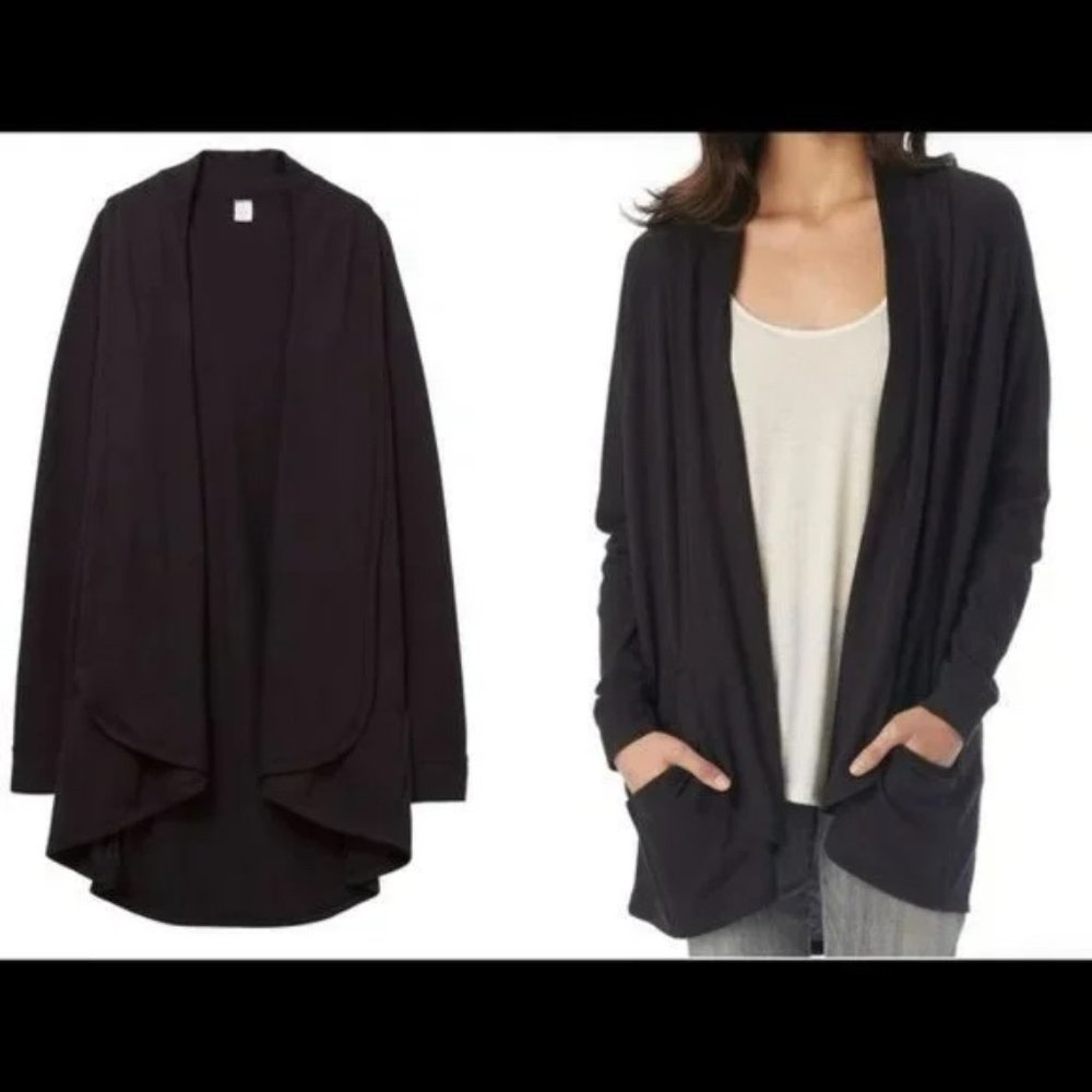 Alternative Apparel Black Open Front Cardigan Size Small